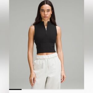 Lululemon open back half zip sweater-NWT
